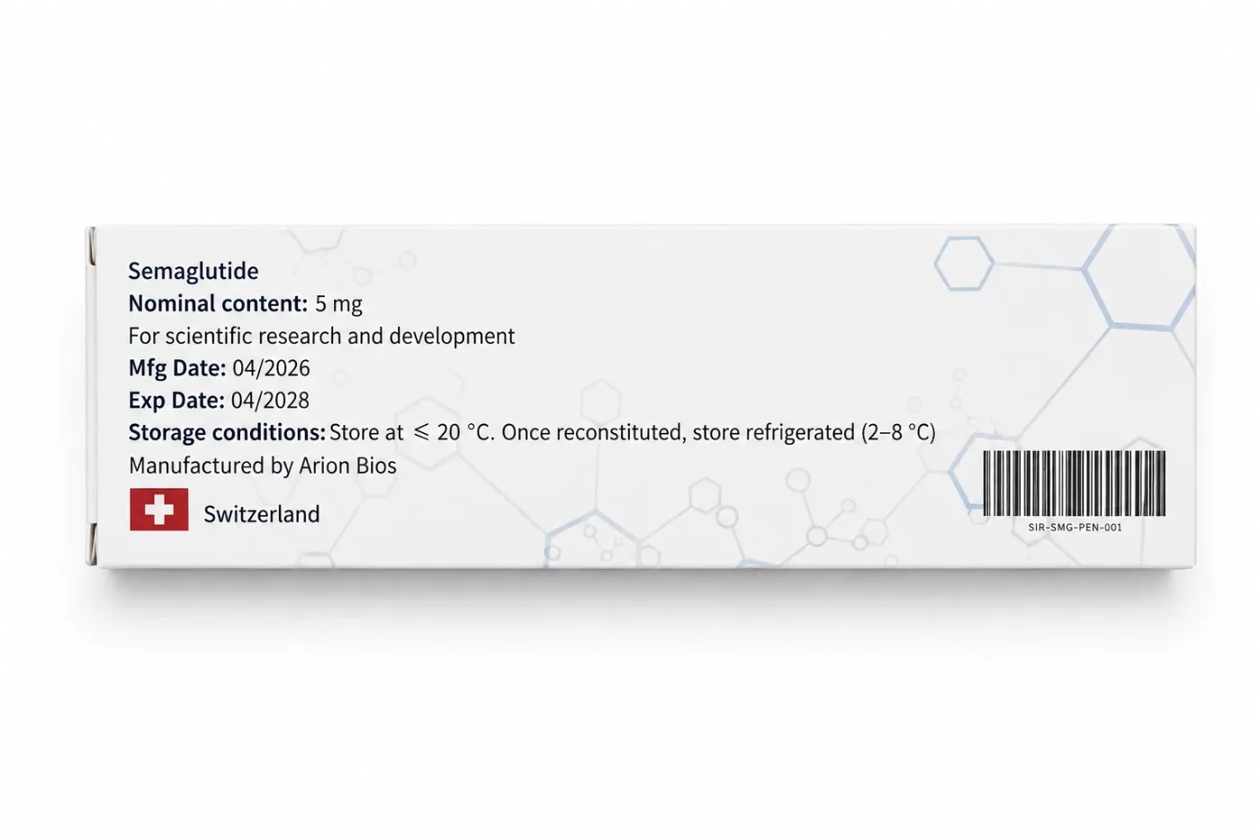 reconstitute semaglutide 5mg Buy | Order Research Peptides Semaglutide 5mg SuperManBioHack